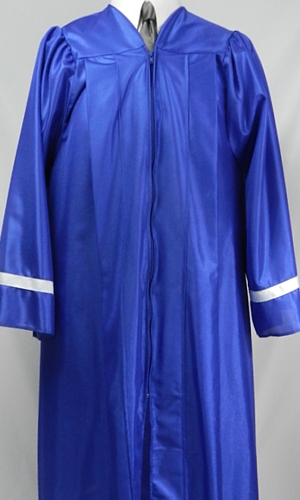 Student caps and gowns with contrasting sleeve stripes by University Cap & Gown