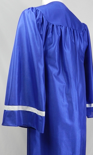 Student caps and gowns with contrasting sleeve stripes by University Cap & Gown